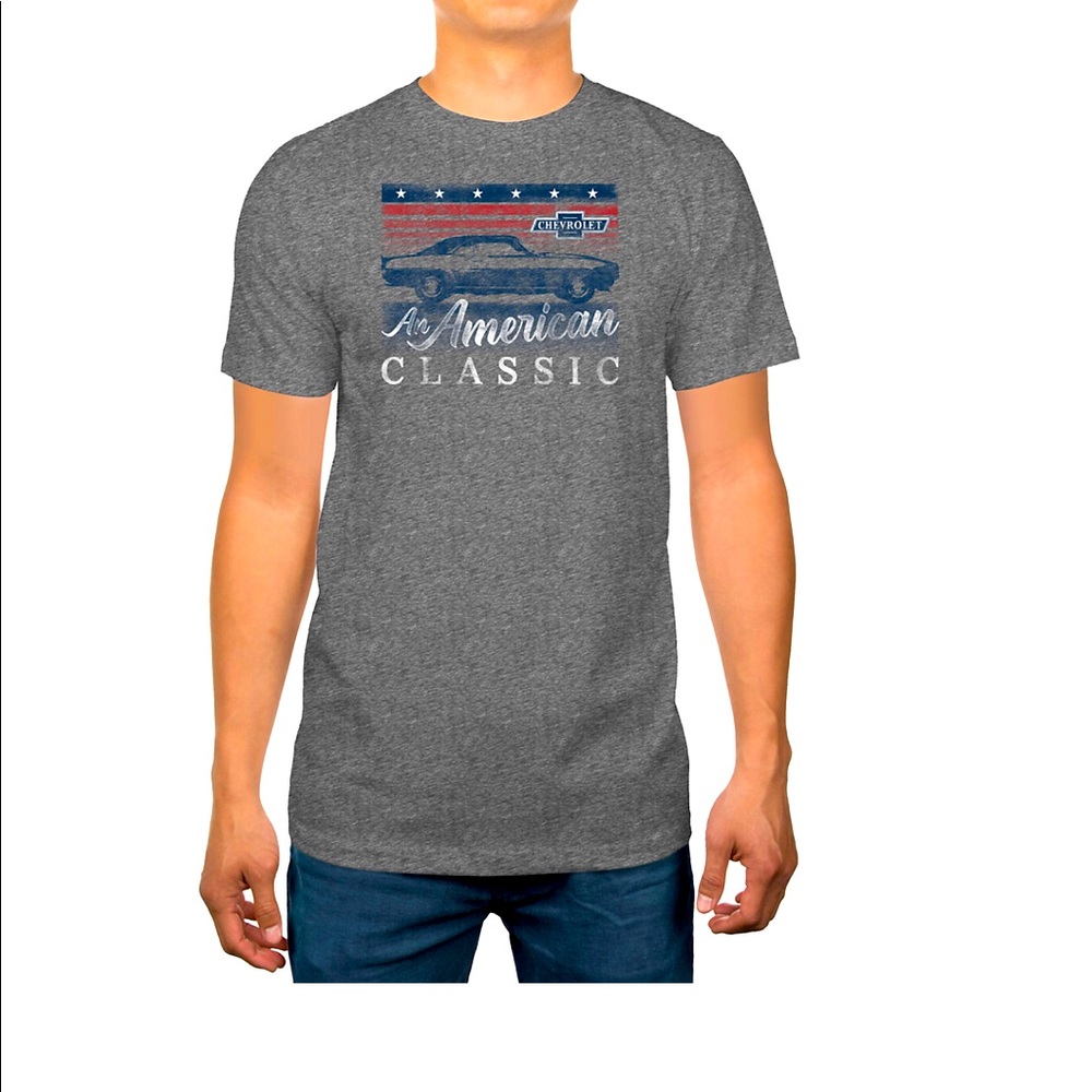 NEW GM Chevrolet An American Classic Tee Shirt Gray XXL UNISEX Men’s